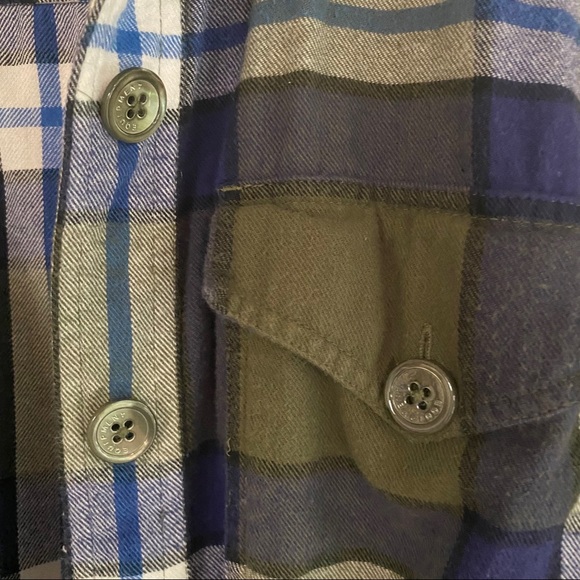 EQUIPMENT monroe cinched flannel shacket SMALL - Picture 6 of 14